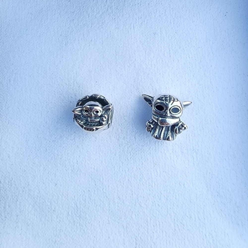 NEW Star Wars baby Yoda the child Grogu silver charms set for Pandora bracelet